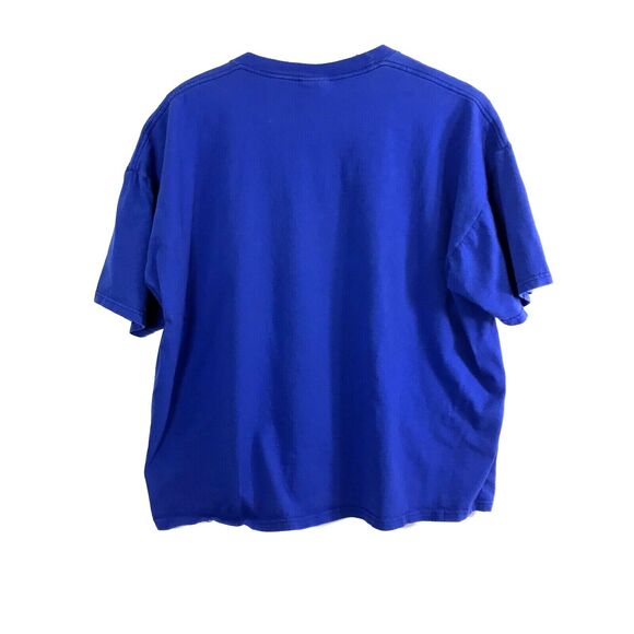 Rodeo Woodstock Womens 2X T Shirt Cowboy Boots Hat Graphic Blue‎ Short Sleeve - Picture 3 of 4